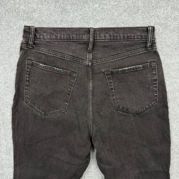Abercrombie Fitch Curve Love Ultra High Rise Black Jean Goth Grunge 29 8 X Short - Picture 4 of 14